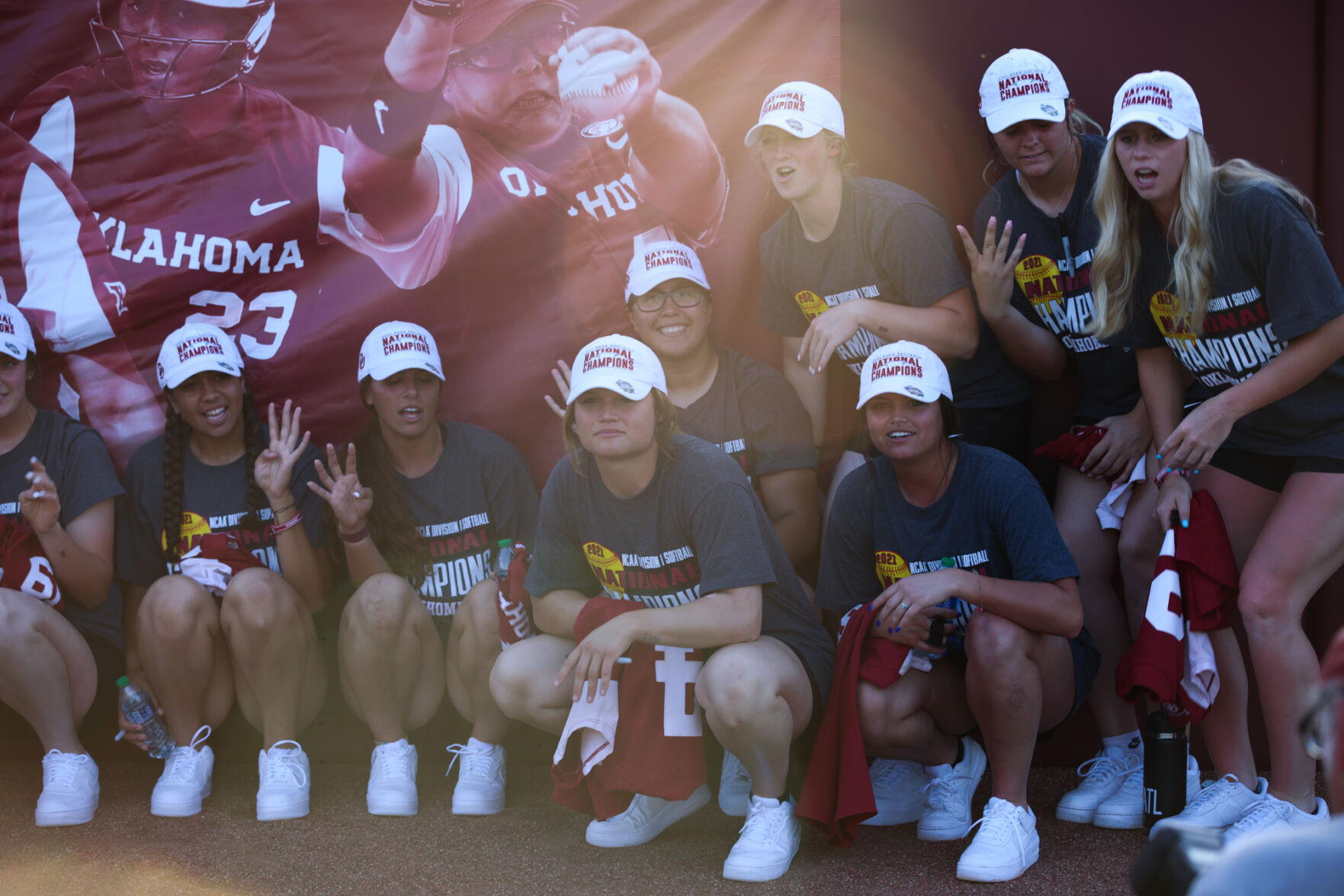 Sooners pose